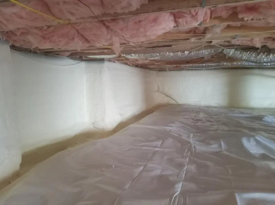 Crawl space encapsulation with closed-cell spray foam for Roof Waterproofing in Fountainhead-Orchard Hills